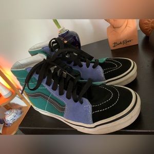 High top vans color block